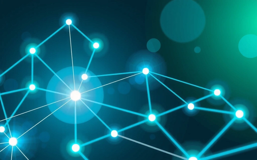 Abstract image representing collaboration and forward-thinking in a digital context